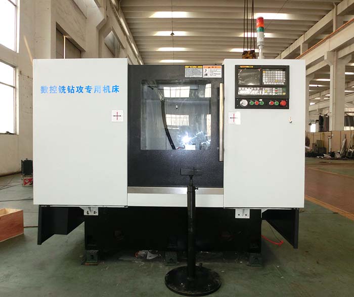 ZY-50數控銑鑽攻(gōng)專用機床正(zheng)面圖