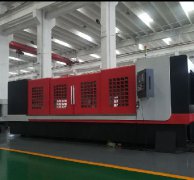 大型銑打(da)機,電機軸雙端攻(gōng)